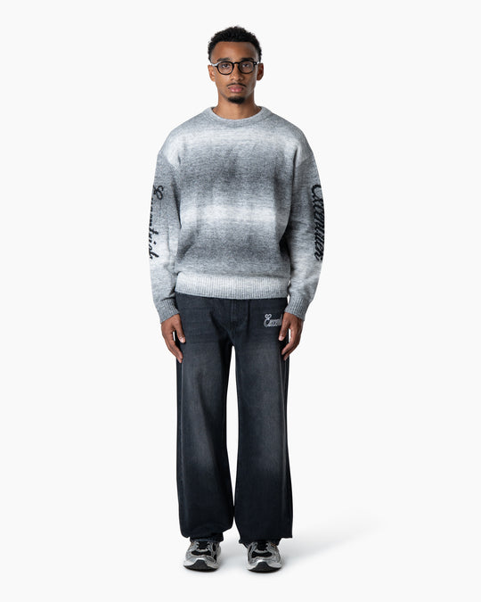 Embroided Jeans | Washed Antracite