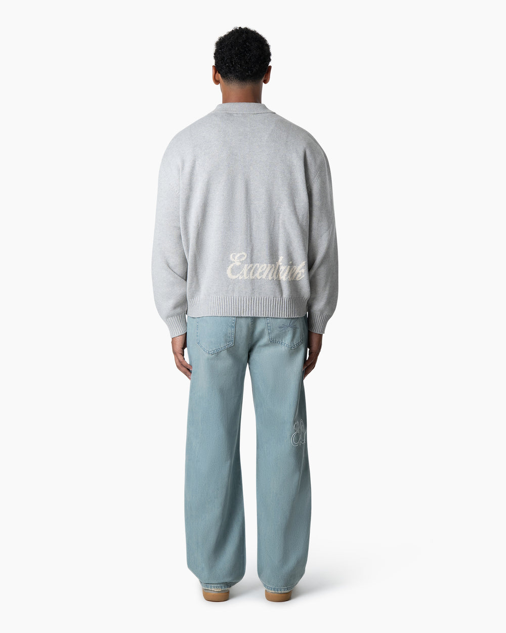 Zipped Cardigan | Marble Grey