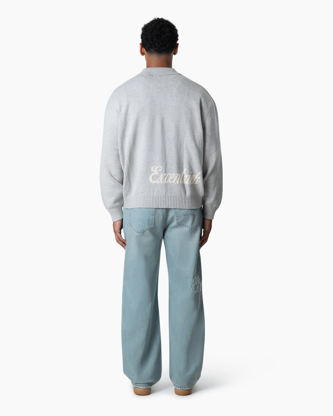 Zipped Cardigan | Marble Grey