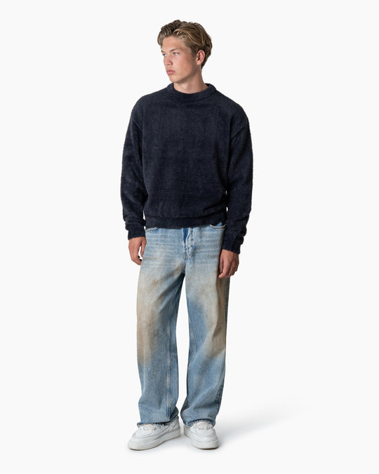 Furry Sweater | Deep Black