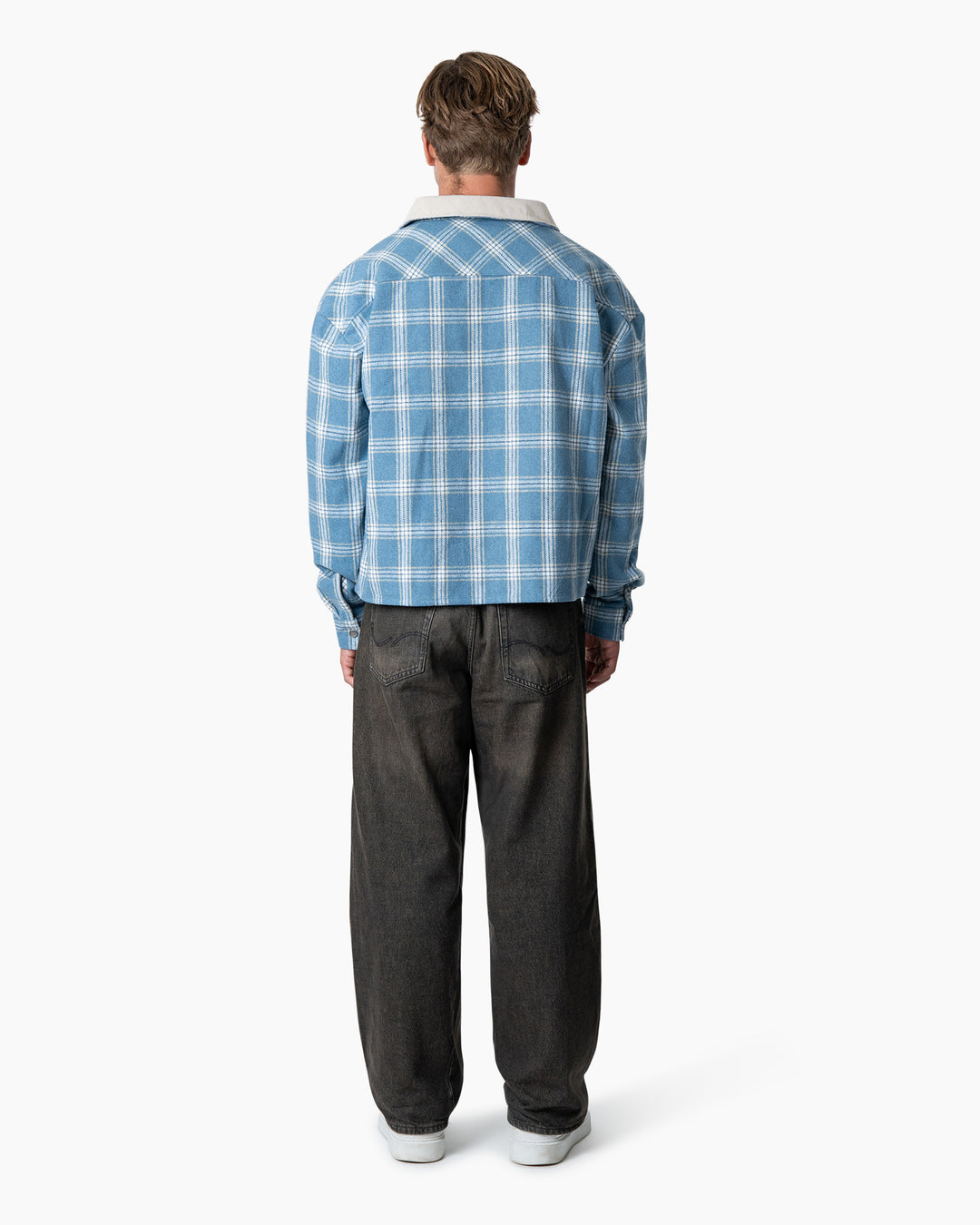 Contrast Flannel Blue