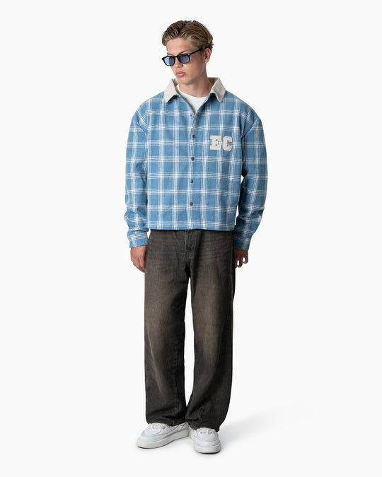 Contrast Flannel Blue