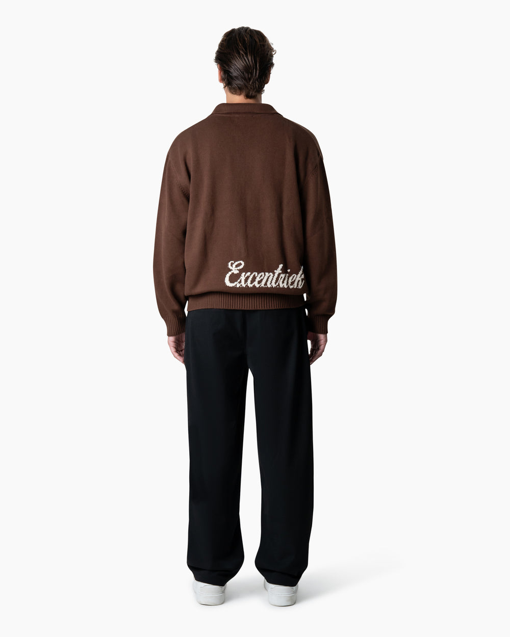 Zipped Cardigan | Deep Brown