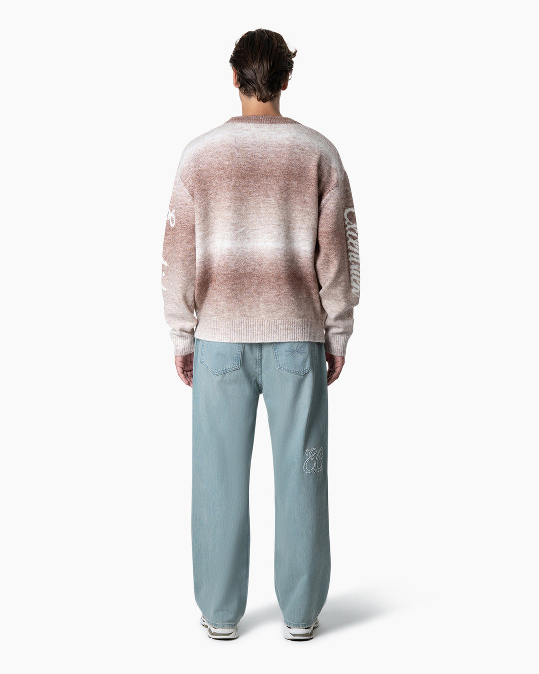 Embroided Jeans | Washed Blue