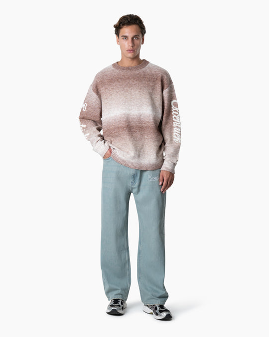 Blurred Lines Sweater | Tobacco Brown