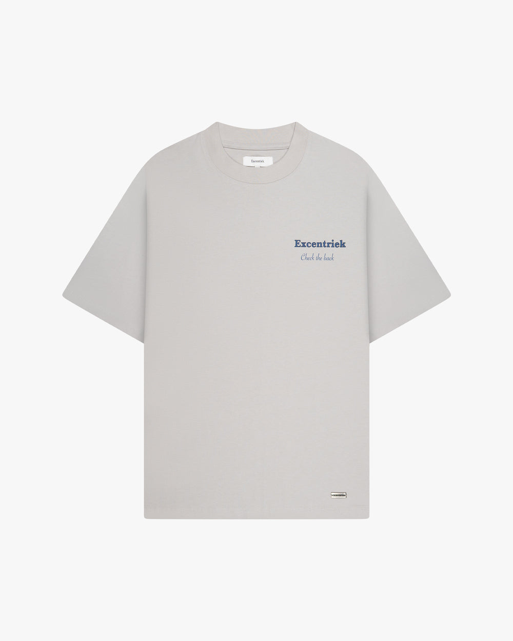 Check The Back T-Shirt Light Grey