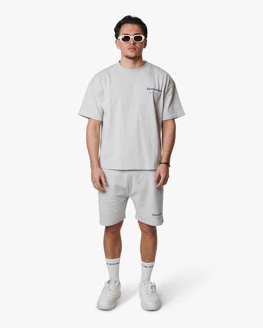 Check The Back Short Light Grey