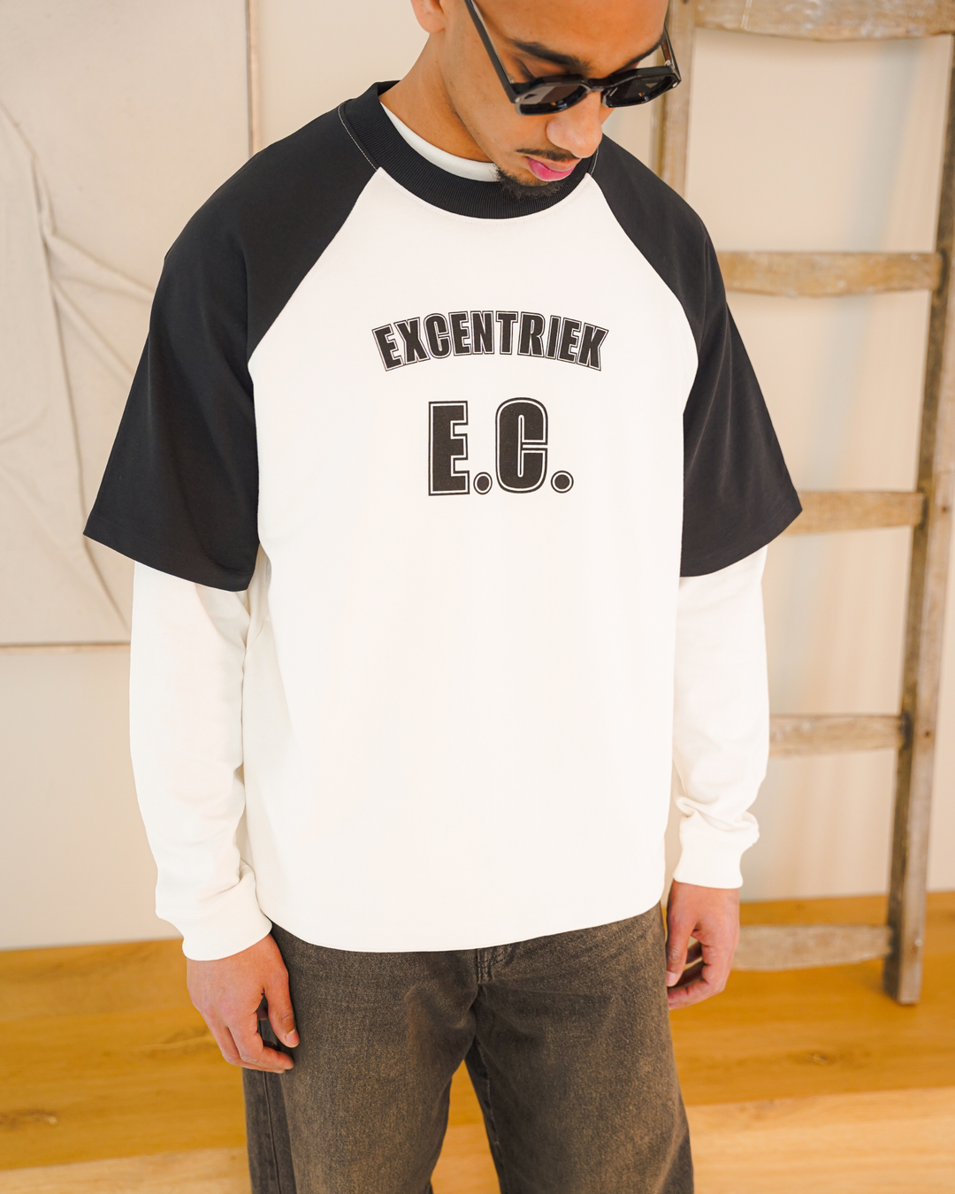 Baseball Tee White/Black