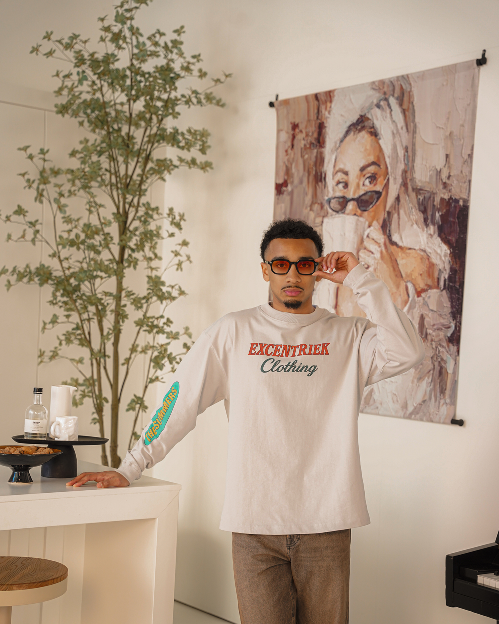 Archive Long sleeve Broken Soft Grey