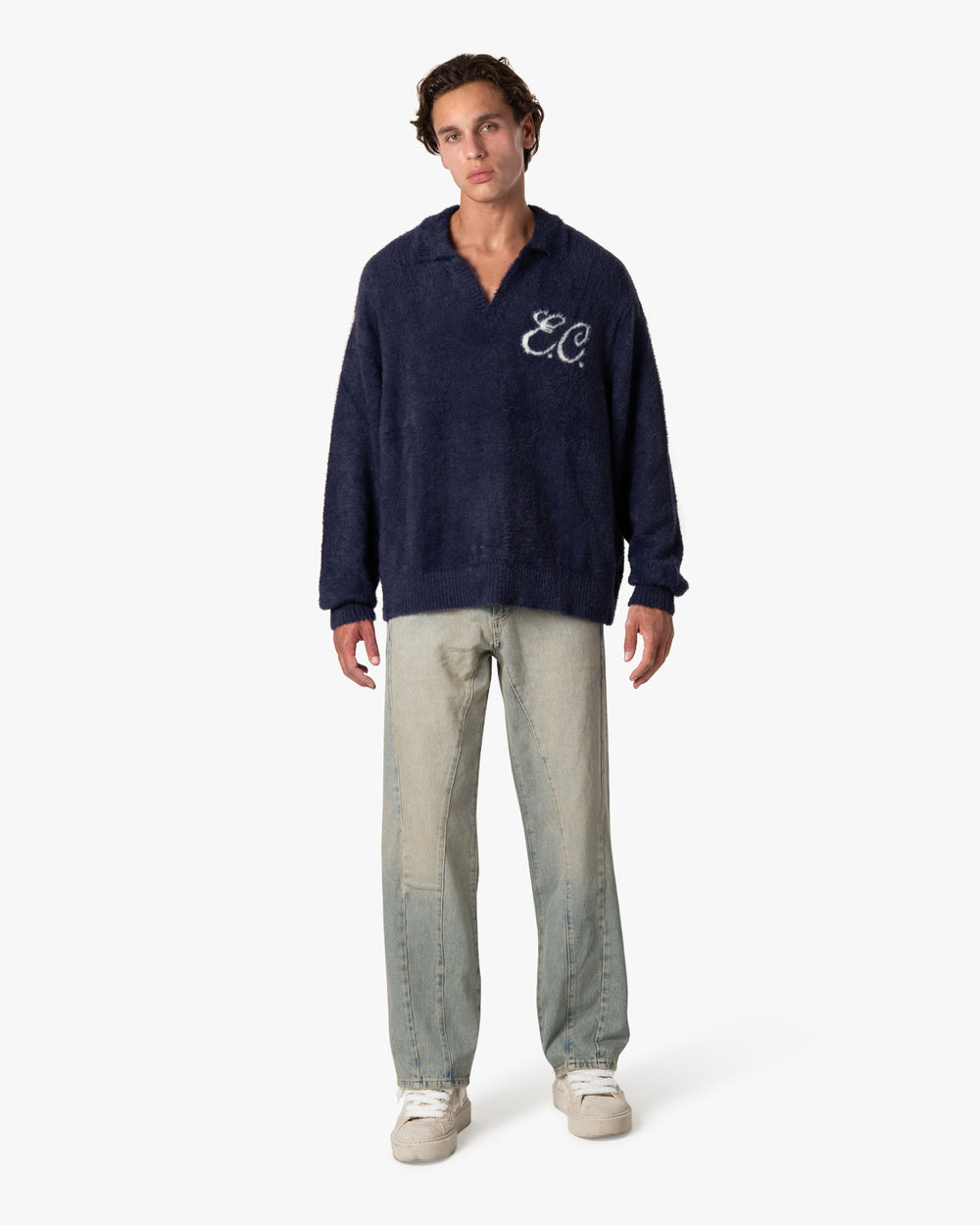 Furry Polo Deep Blue