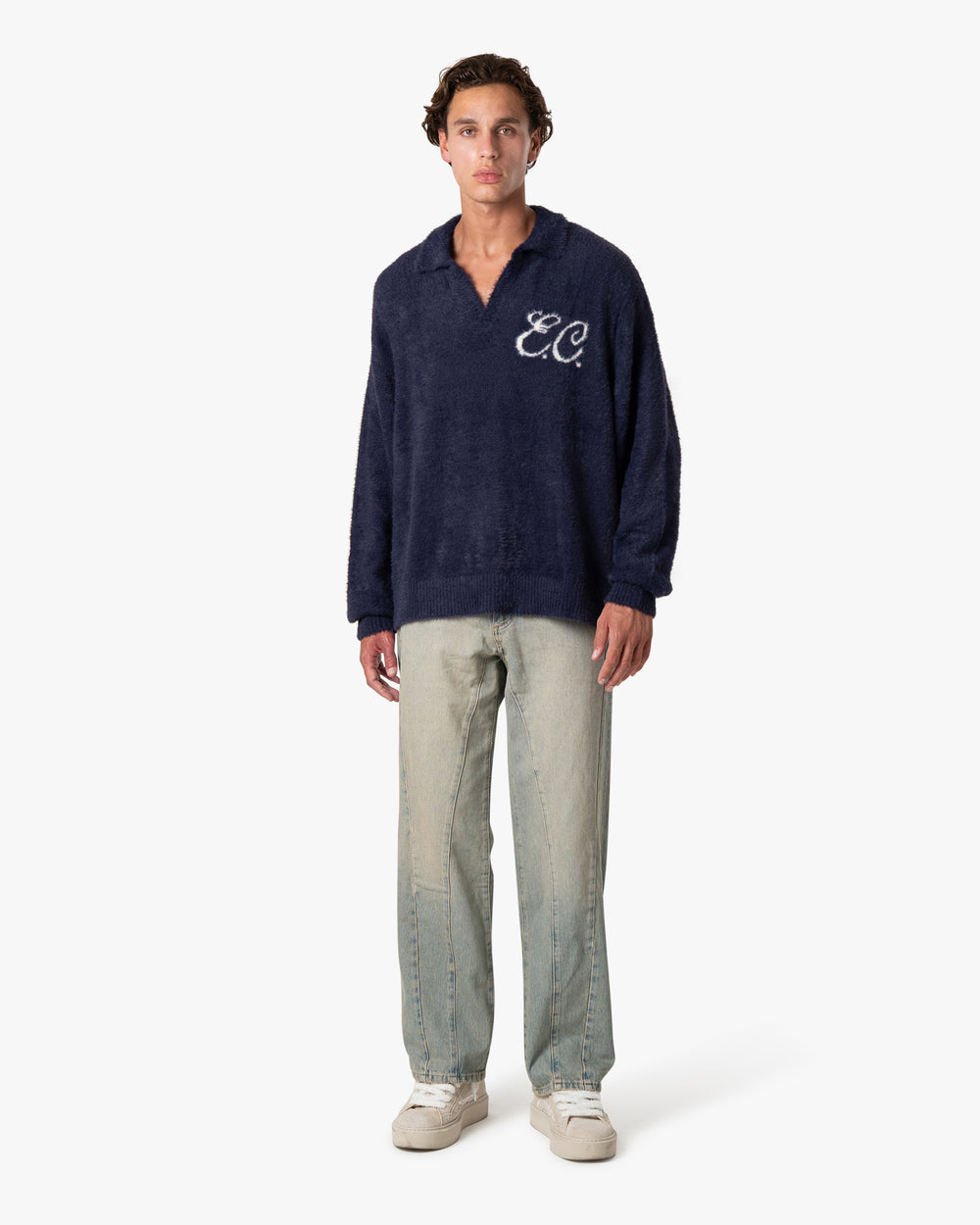 Furry Polo Deep Blue