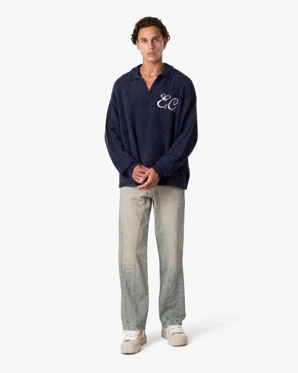 Furry Polo Deep Blue