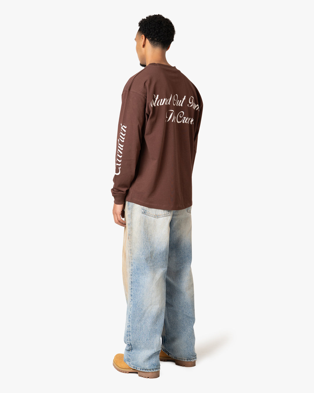 Logo Long Sleeve T-Shirt Coffee