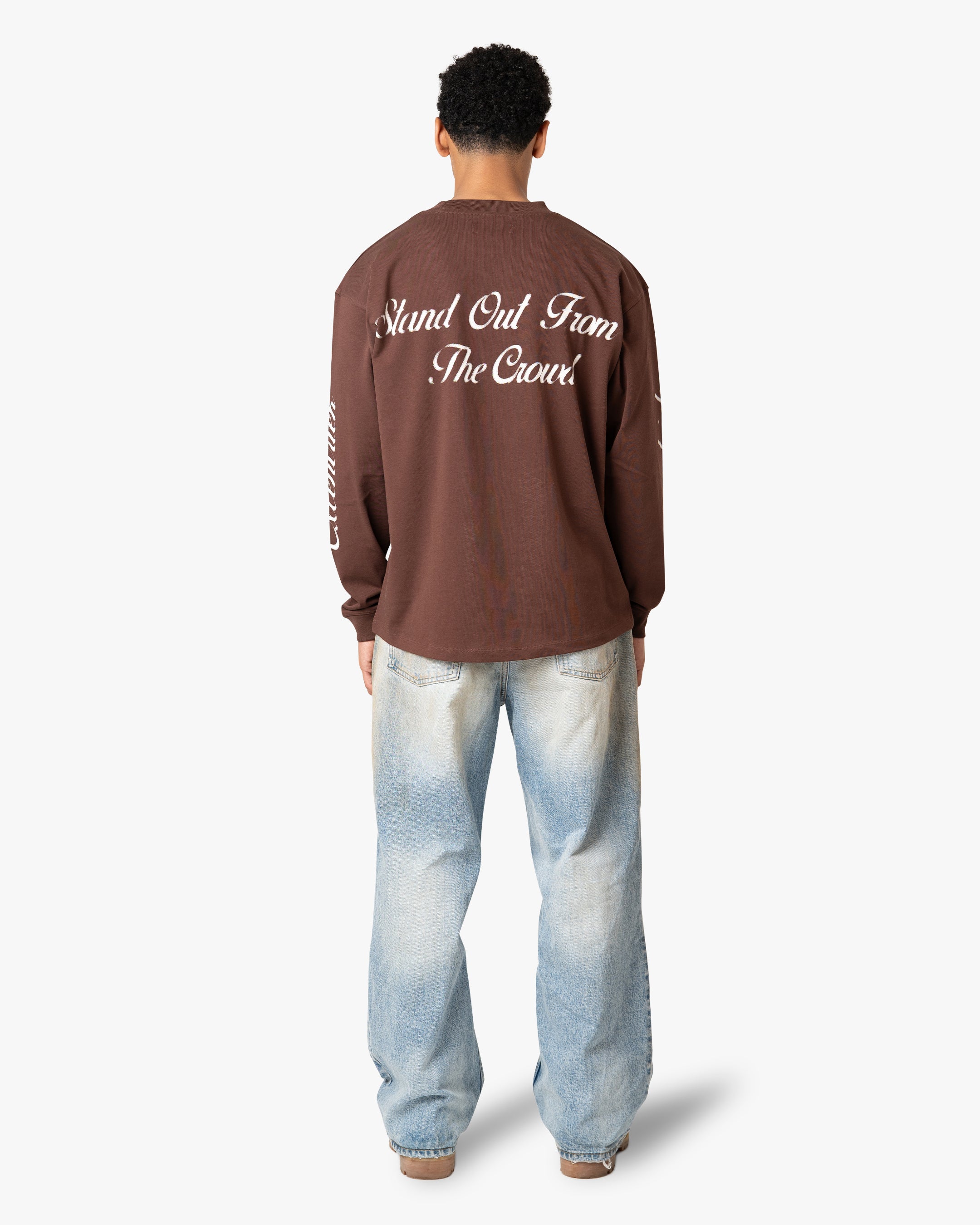 Logo Long Sleeve T-Shirt | Coffee – Excentriek