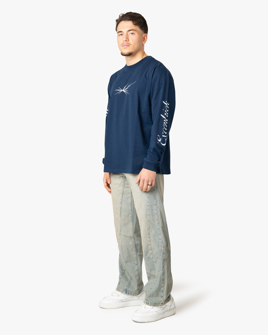 Logo Long Sleeve T-Shirt Deep Blue
