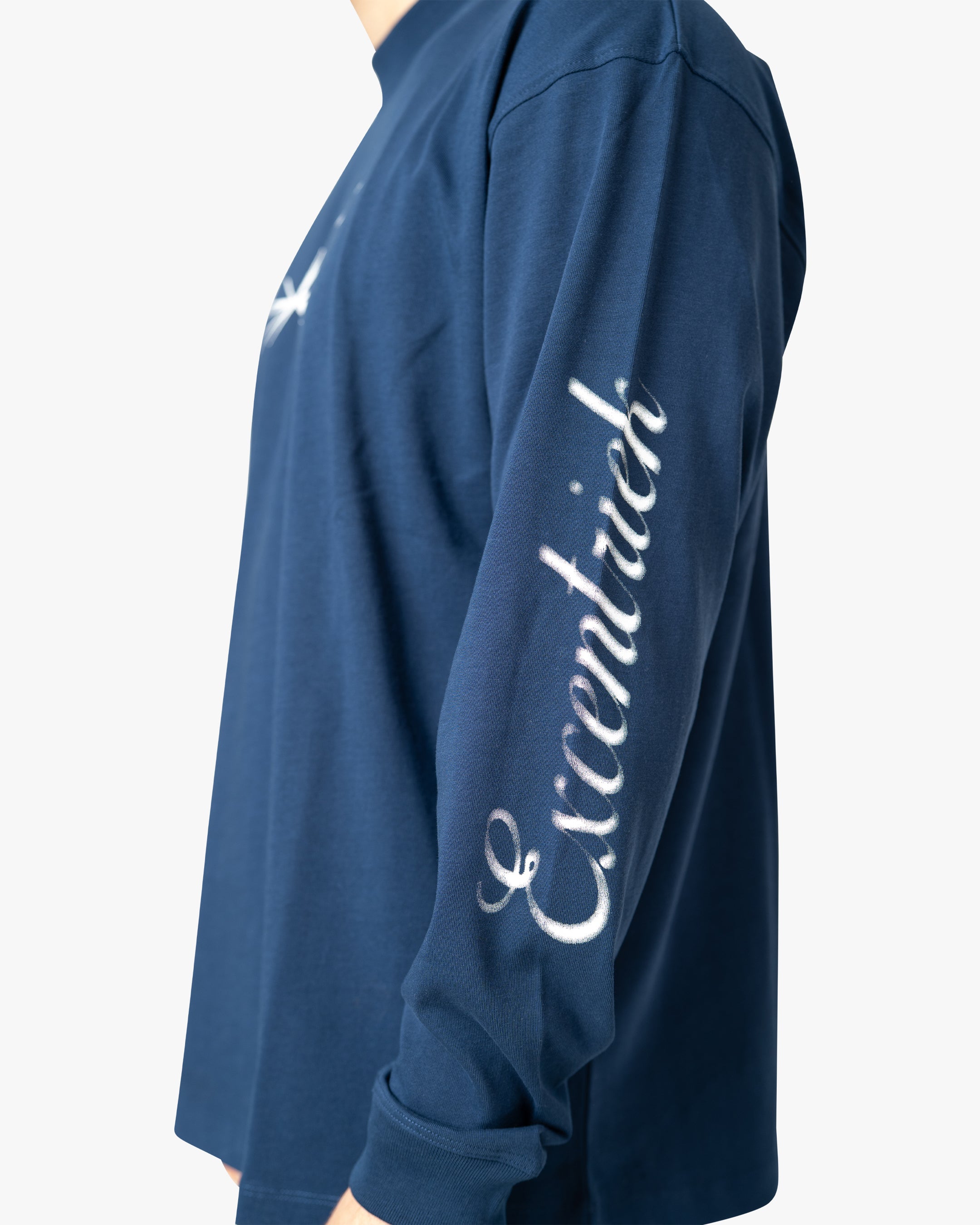Logo Long Sleeve T-Shirt | Deep Blue – Excentriek