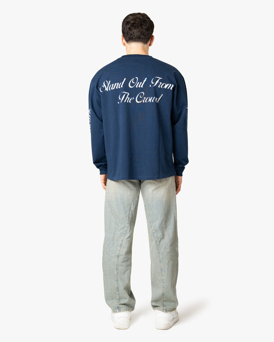 Logo Long Sleeve T-Shirt Deep Blue