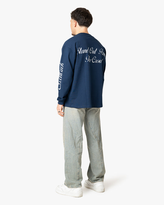 Logo Long Sleeve T-Shirt Deep Blue