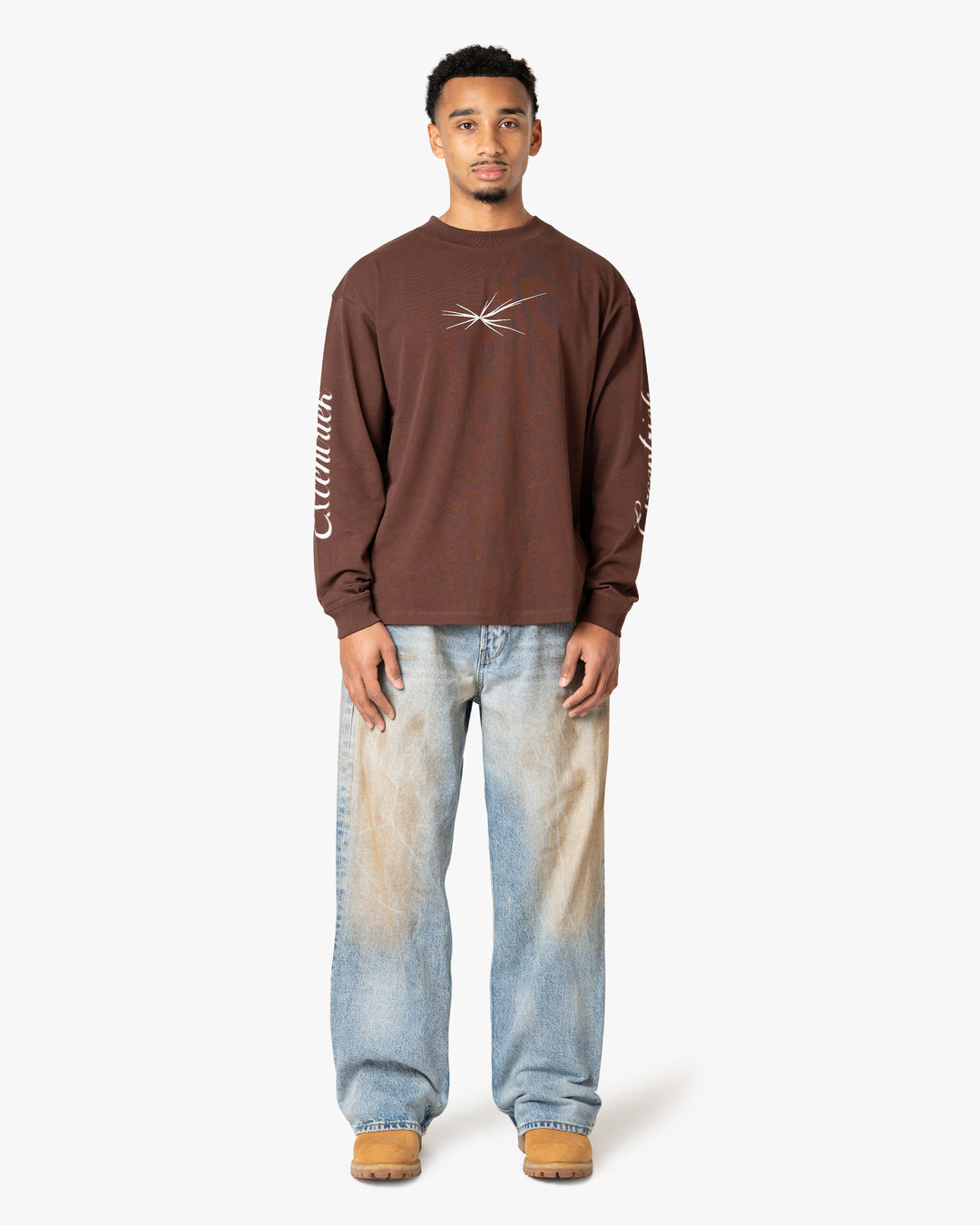 Logo Long Sleeve T-Shirt Coffee