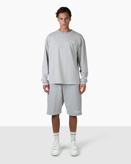 Initial Long Sleeve | Melange Grey