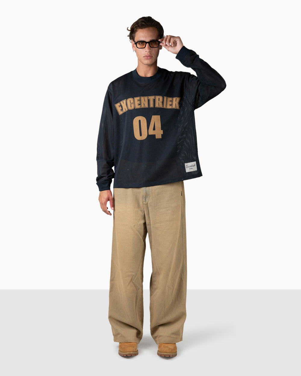 Mesh Long Sleeve | Deep Black