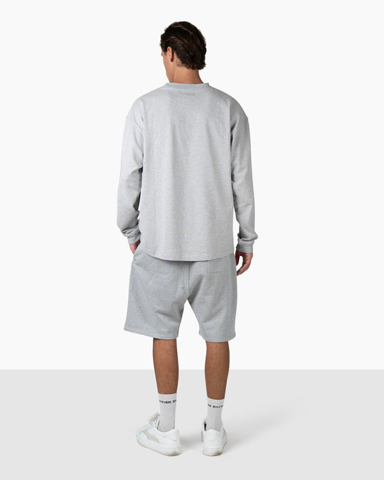 Initial Long Sleeve | Melange Grey