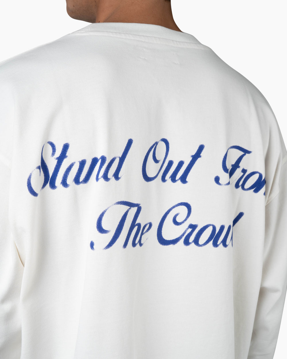 Logo Long Sleeve T-Shirt | White Cobalt