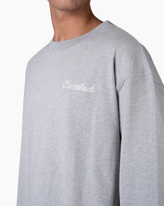 Initial Long Sleeve | Melange Grey