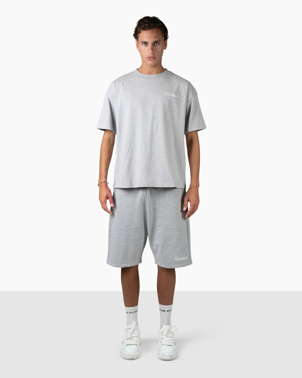 Initial Short | Melange Grey