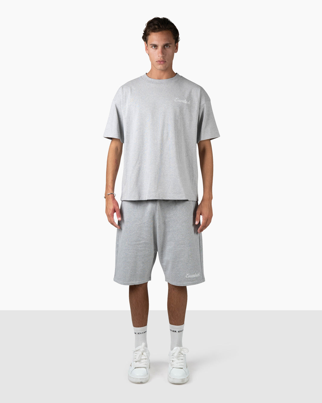 Initial Short | Melange Grey