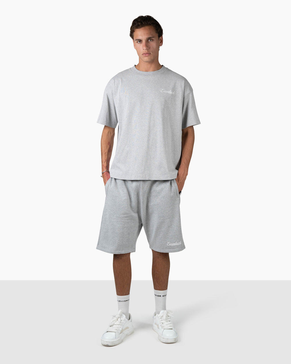 Initial Short | Melange Grey