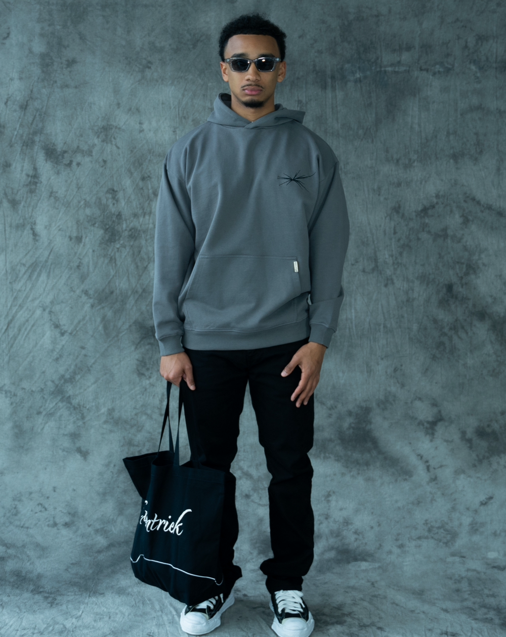 Paris X Excentriek Heavy Hoodie Storm Grey