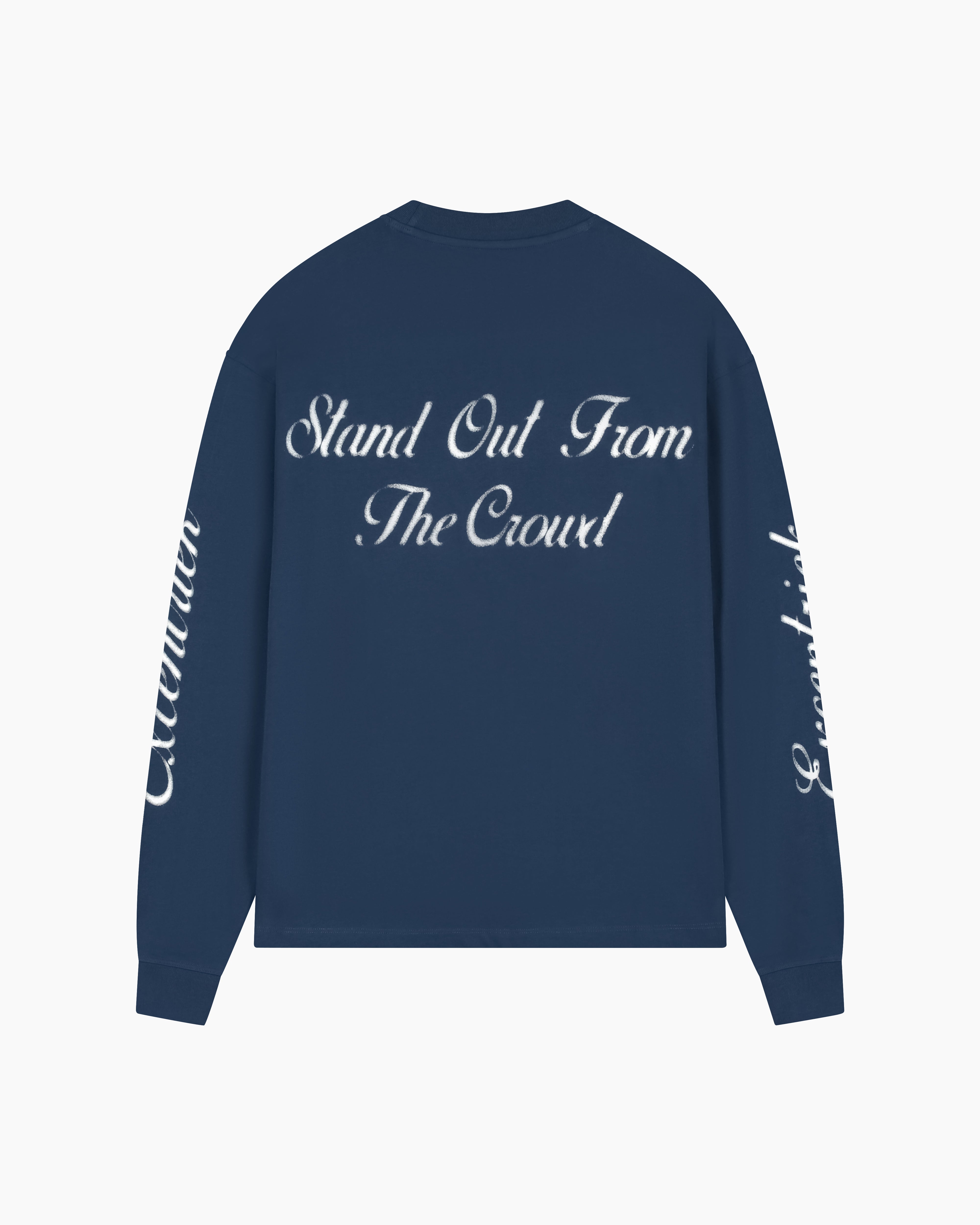 Logo Long Sleeve T-Shirt Deep Blue – Excentriek