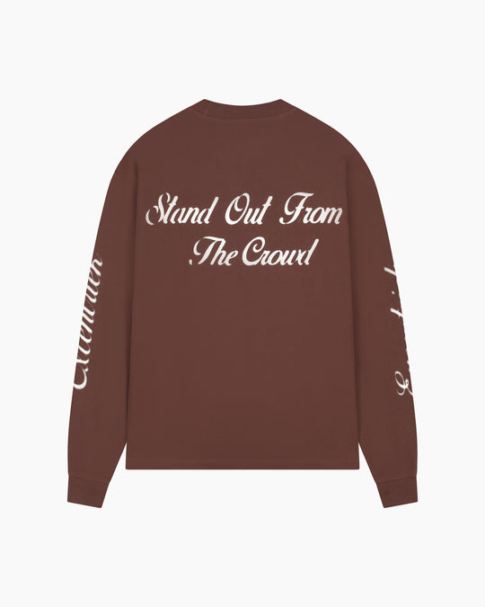 Logo Long Sleeve T-Shirt Coffee