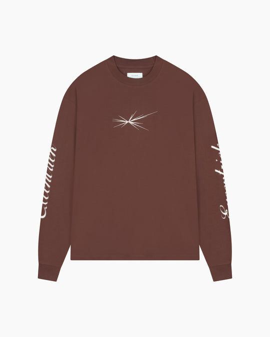 Logo Long Sleeve T-Shirt Coffee