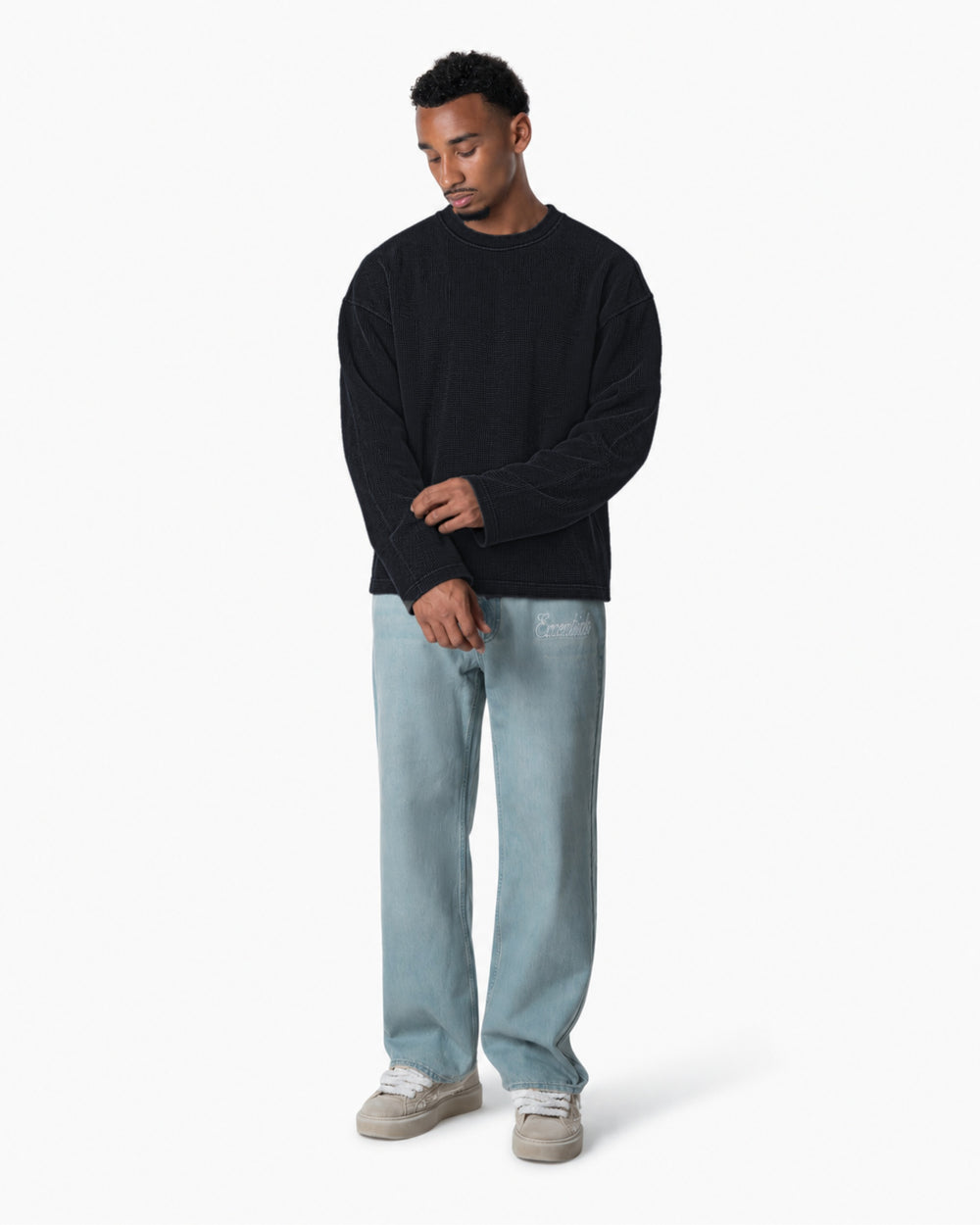 Waffle Long Sleeve | Washed Antracite