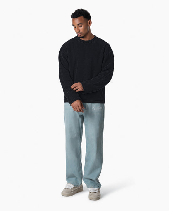 Waffle Long Sleeve | Washed Antracite